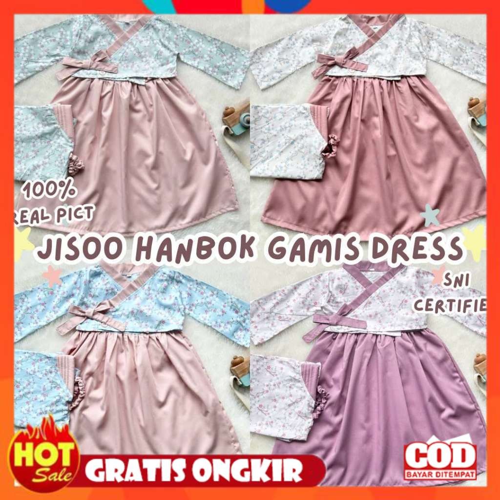 [PREMIUM ORIGINAL] yukii HANBOK GAMIS DRESS kimono anak balita perempuan 0-12 bulan 1- 2 tahun dress