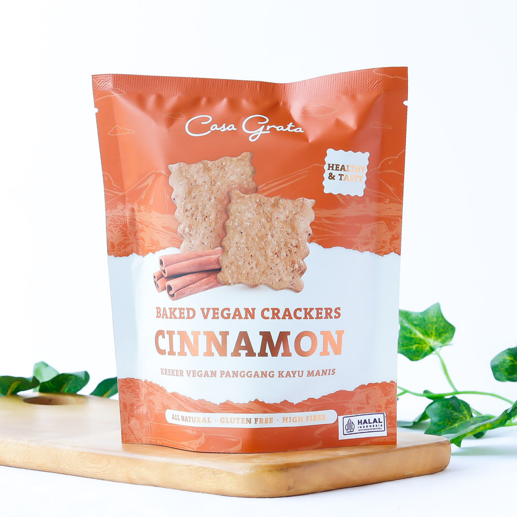 

20G CINNAMON SWEET CRACKERS Gluten Free Vegan Crackers CN20 - CASA GRATA