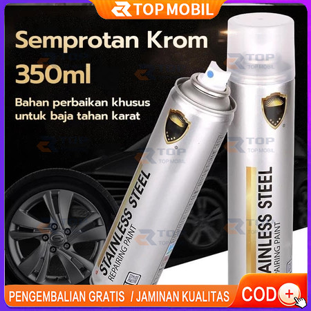 

[COD]STOCK 350 ML Cat Semprot Chrome Sapporo Chrome Spray Paint Anti Karat Warna Stainless