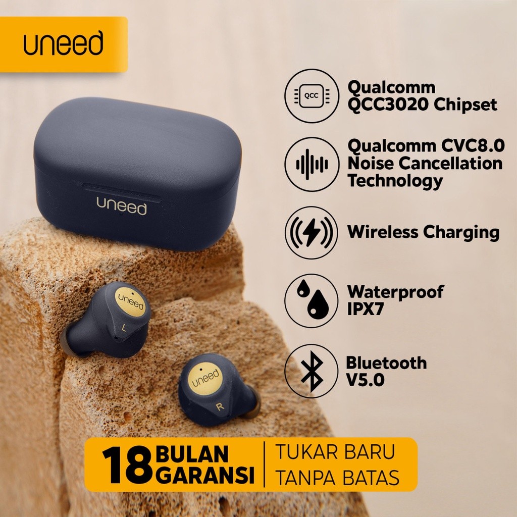 UNEED TWS Bluetooth Earphone Qualcomm APTX QCC3020 - UEP301