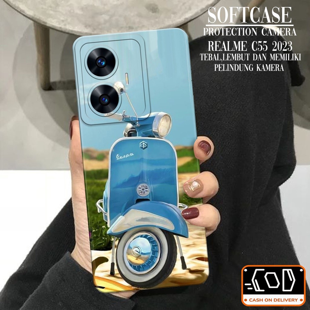 Softcase REALME C55 2023 Soft Protection Camera Case REALME C55 2023 Terbaru Pelindung Belakang REAL