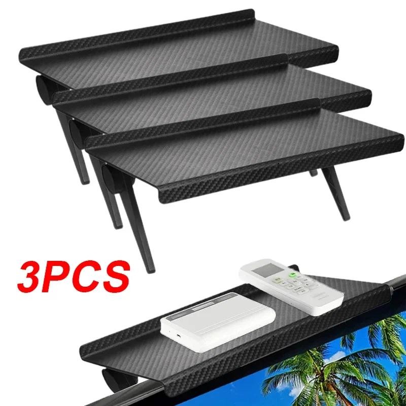 

TV Screen Top Storage Shelf Adjustable Monitor Storage Rack Computer Desktop Display Stand TV Router Storage Rack Home Organizer
