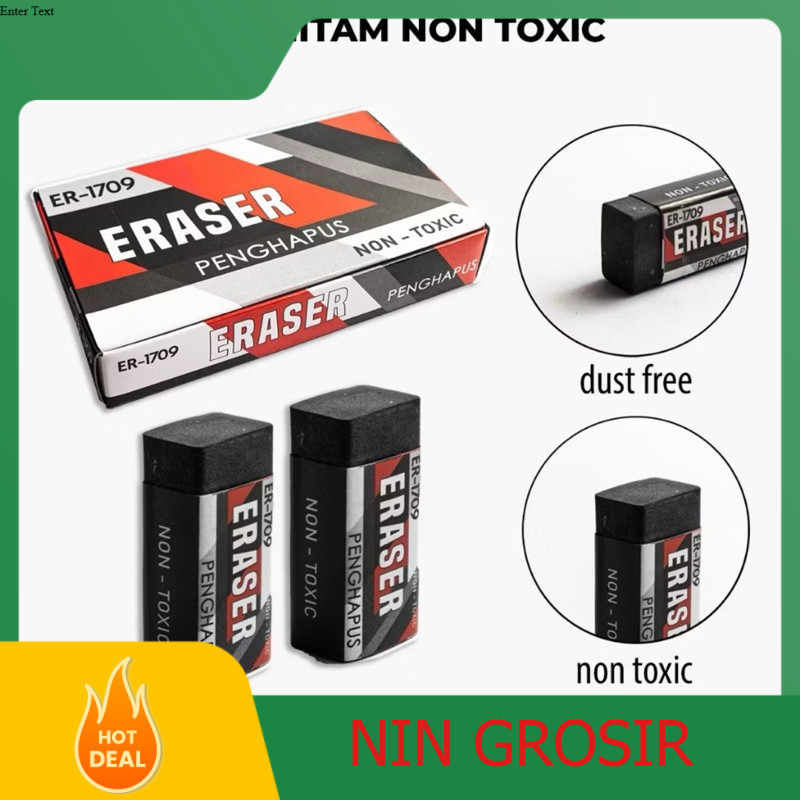 

Squeezy Penghapus Eraser Kecil Hitam Murah ER 1709 - 1 PACK ISI 40 PCs