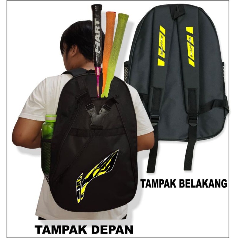 TAS RAKET BADMINTON MUAT BANYAK - TAS RANSEL RAKET BULU TANGKIS DEWASA ANAK / TAS RAKET SEPATU BADMI