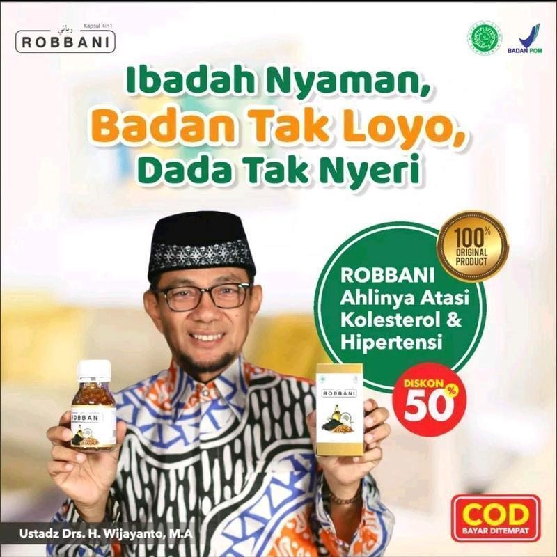 

( COD ) Robbani Atasi Kolesterol Hipertensi Darah Tinggi Asam Urat Udah Halal & Bpom