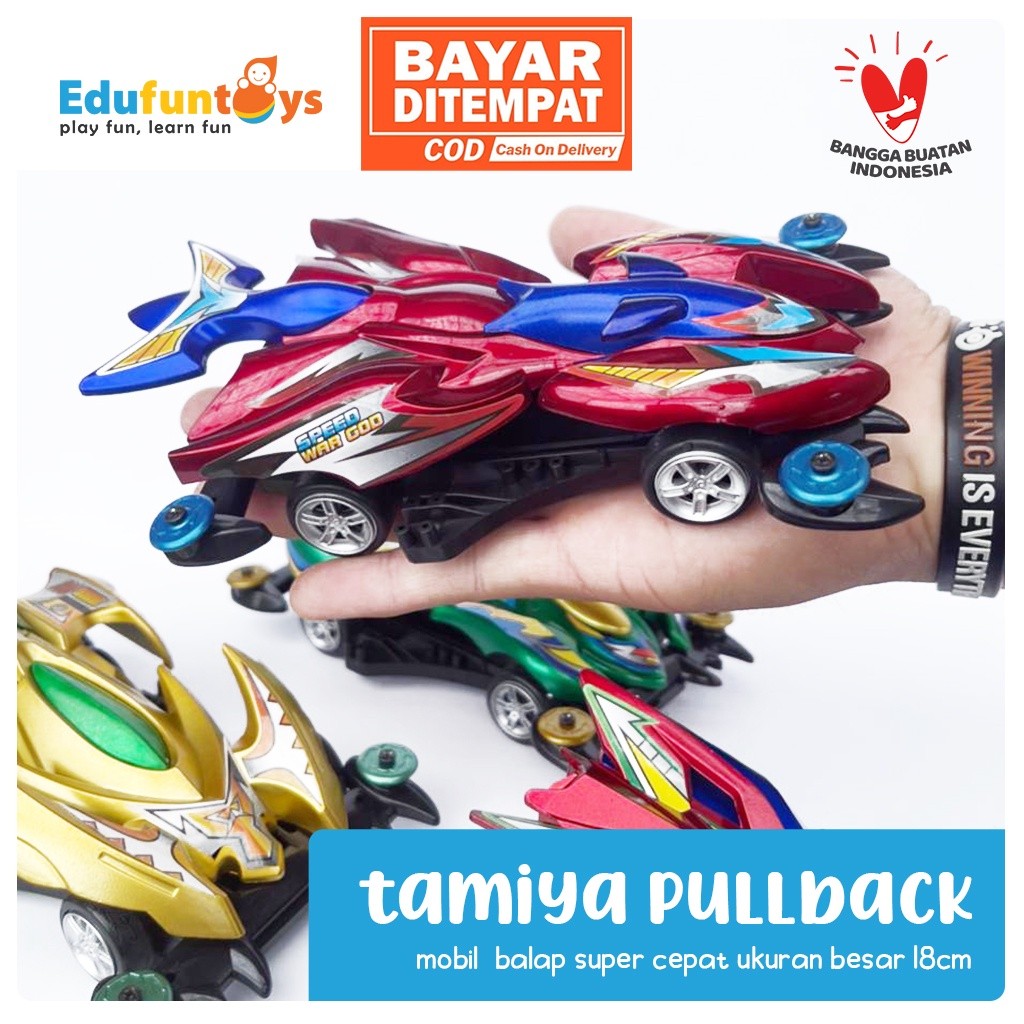 Edufuntoys - TAMIYA PULLBACK mainan mobil tamiya tarik mundur/ super kenceng/ mobil mobilan pullback