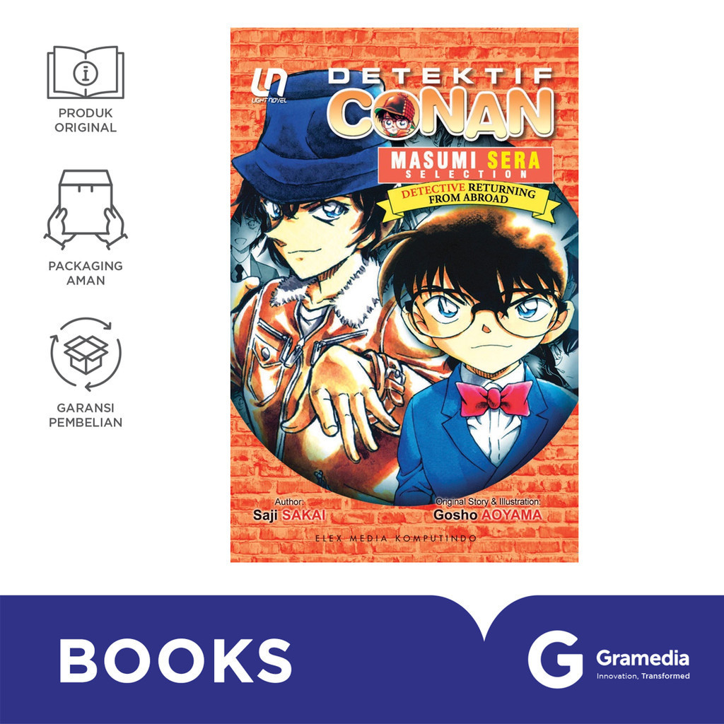 Gramedia Surabaya - Light Novel Detektif Conan: Masumi Sera Selection - Detective Returning from Abr
