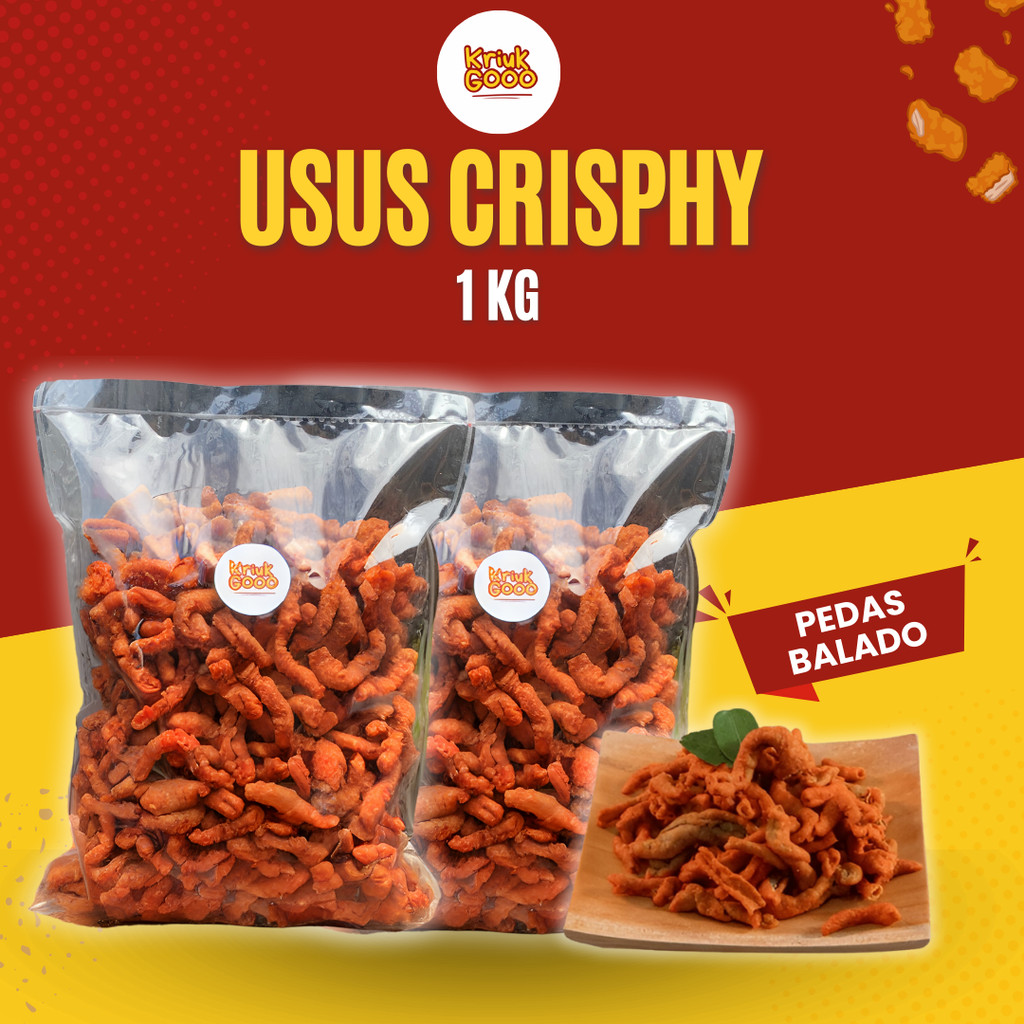 

Keripik Usus Ayam Crispy Varian Pedas Balado 1 Kg