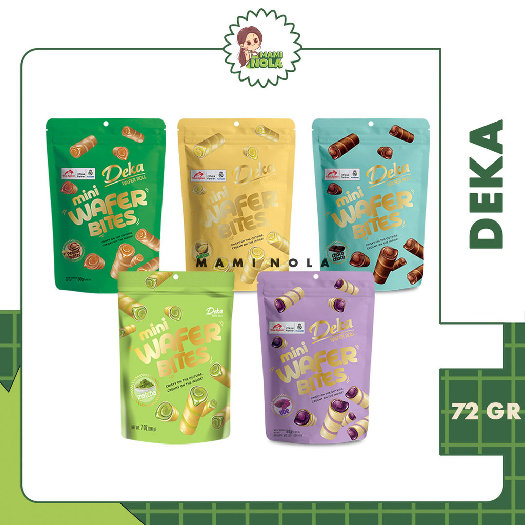 

Deka Mini Wafer Bites 80 gr Aneka Rasa Wafer krim Coklat