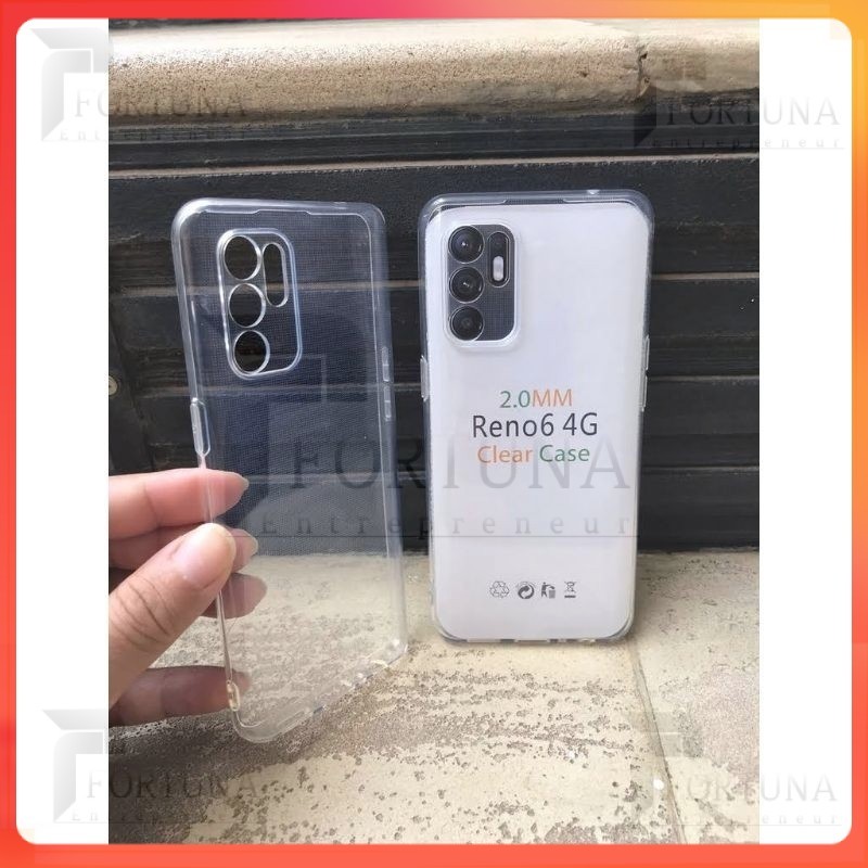 [ FORTUNA ] SoftCase OPPO RENO 6 4G Case Clear Case Bening Casing OPPO RENO 6 4G Terbaru