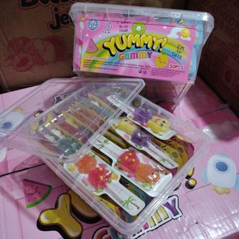 

YUMMY GUMMY 1 taperwer 50 pcs