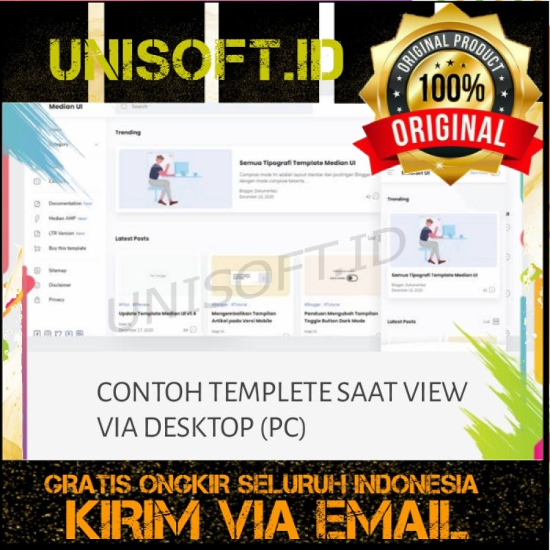 Templete Blog Median UI Original Terbaru