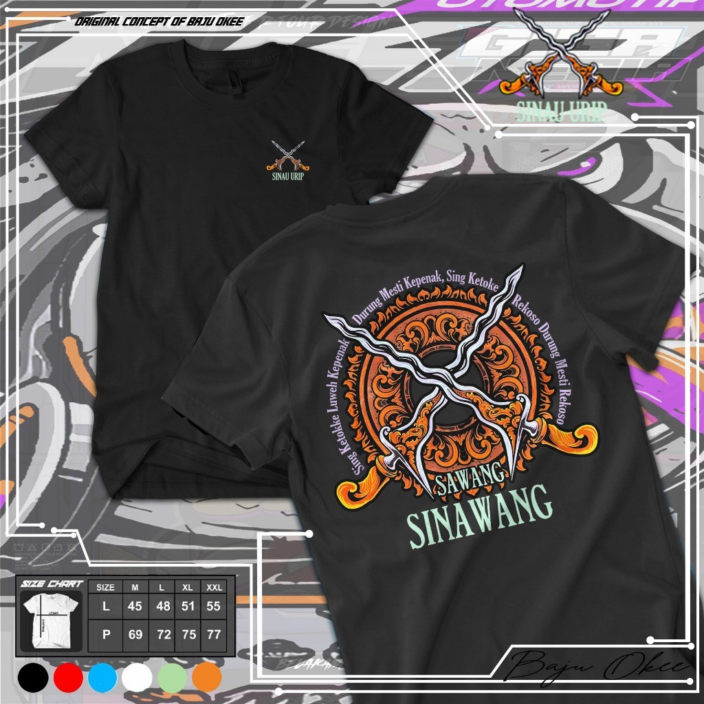 Baju Okee Kaos Sawang Sinawang / Kaos Jawa / Kaos Java / Kaos Culture jawa / Kaos Wayang / kaos keri