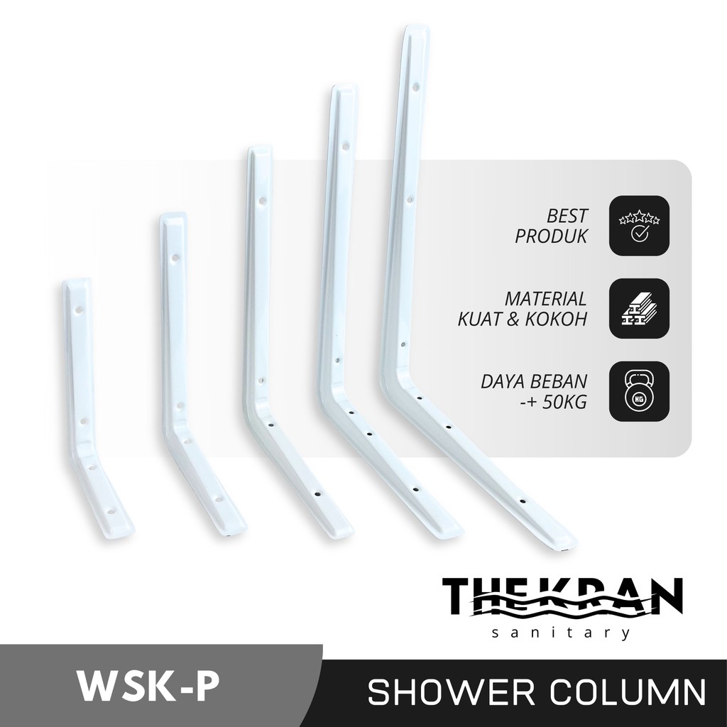 TKR Siku L Kotak Rak Dinding / Siku L Rak Dinding / Siku Penyangga Rak Dinding Kotak / Siku L Kotak