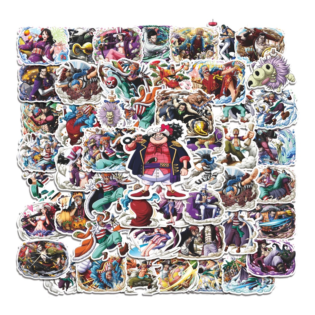 

COD 50 Pcs Stiker Buggy Pirate Cross Guild Lucu Anti Air Untuk Dekorasi Notebook Sepeda Skateboard Handphone