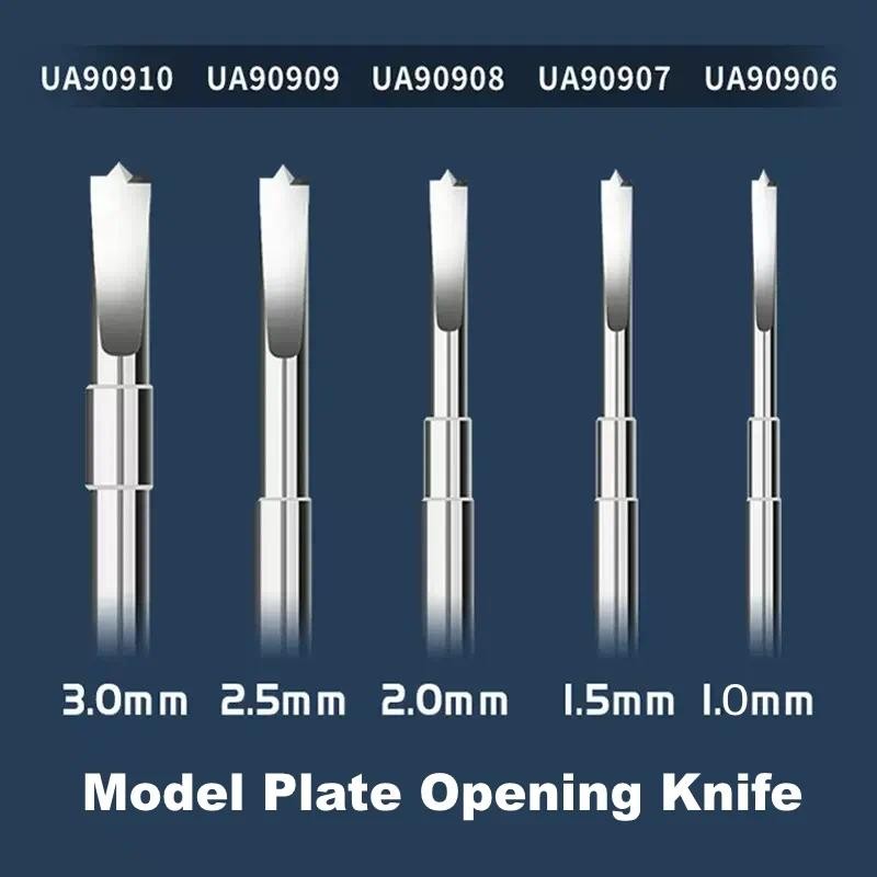 

Ustar UA90906~10 Model Plate Opening Knife 1.0mm-3.0mm Blade Model Engraving Tools for Model DIY Accessories Use for UA91300A