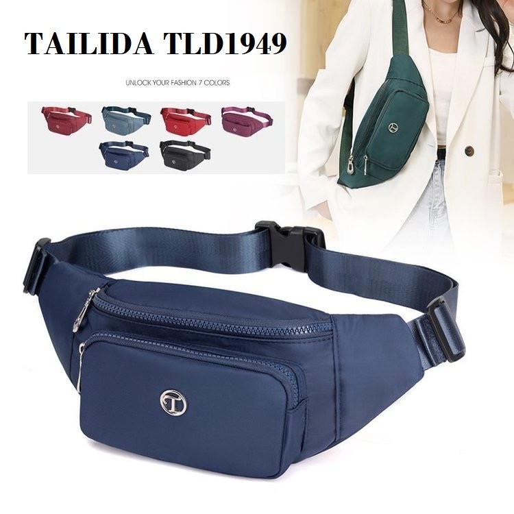 Tas Wanita Import Pinggang Selempang Waistbag Waist Bag TAILIDA TLD1949 1949 Parasut Super Anti Air