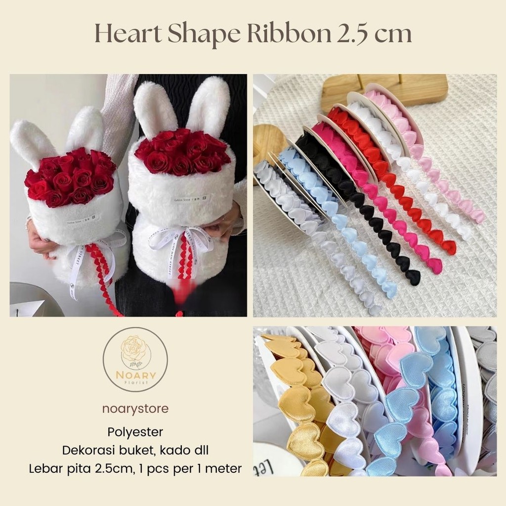

HEART SHAPE RIBBON 2,5CM