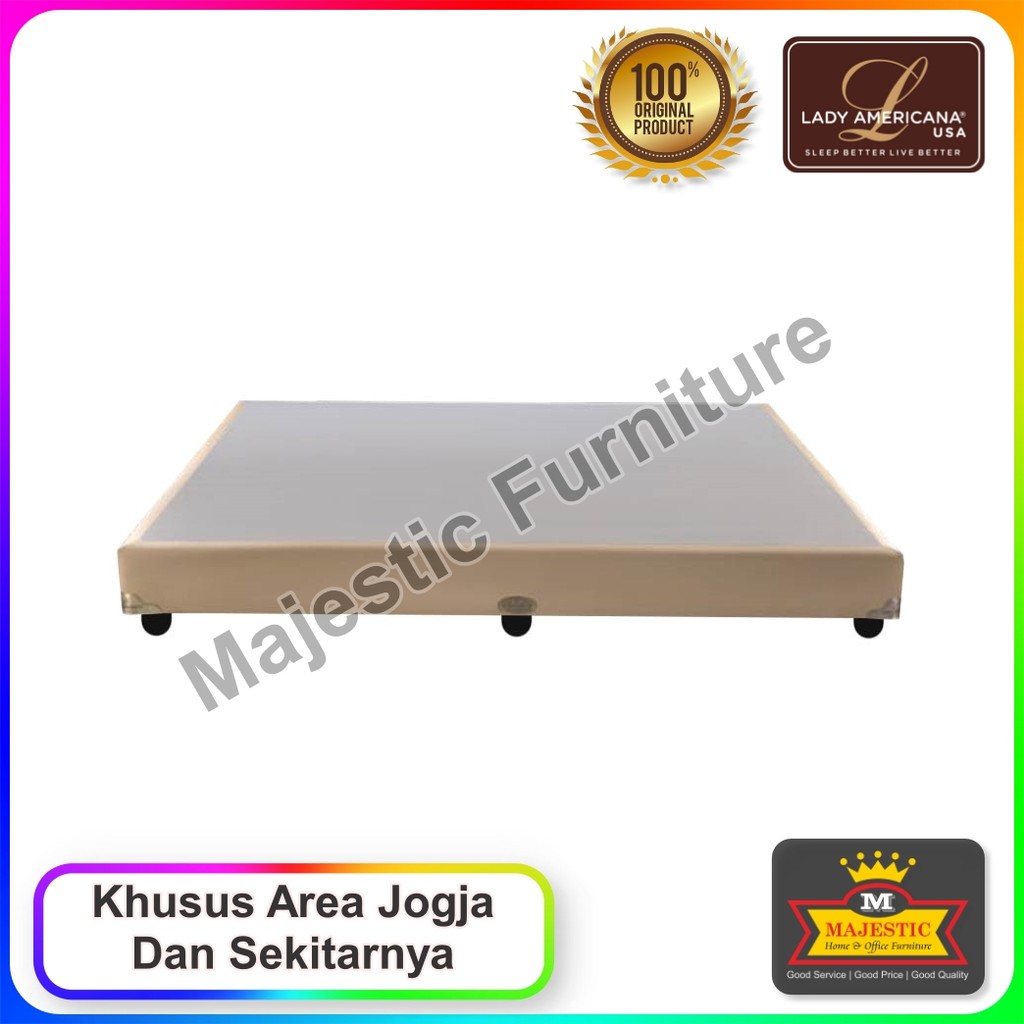 Divan Lady Americana Arizona - 100/120/160/180/200 - Jogja (Tinggi Divan 25 cm, Tinggi Kaki 10 cm)