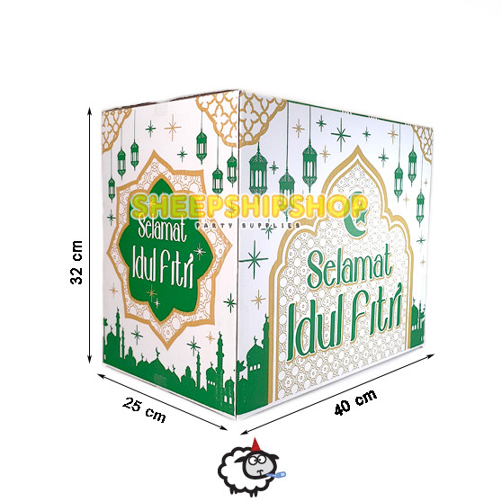 

DOS PARCEL LEBARAN L 40x25x32CM / Dus idul Fitri / Box Parcel Lebaran