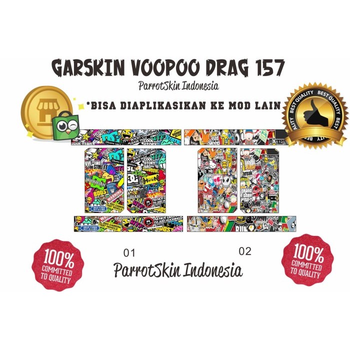 

Garskin Voopoo Drag 157 jdm bomb series