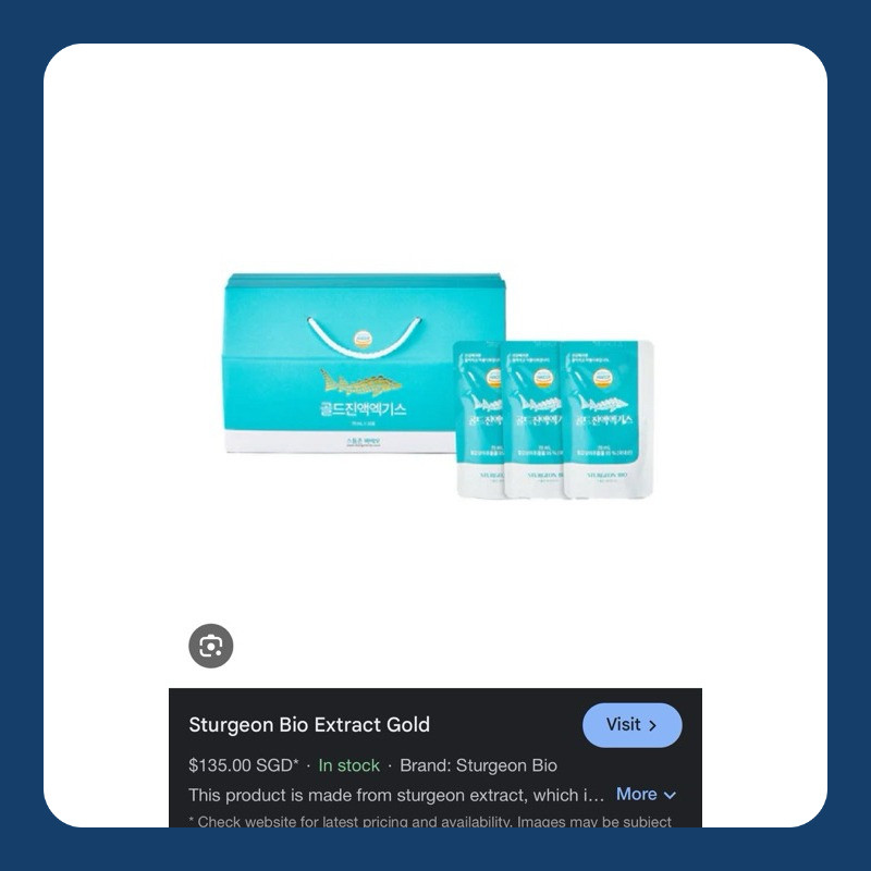 

Sturgeon Bio Extract Gold Collagen Black Caviar