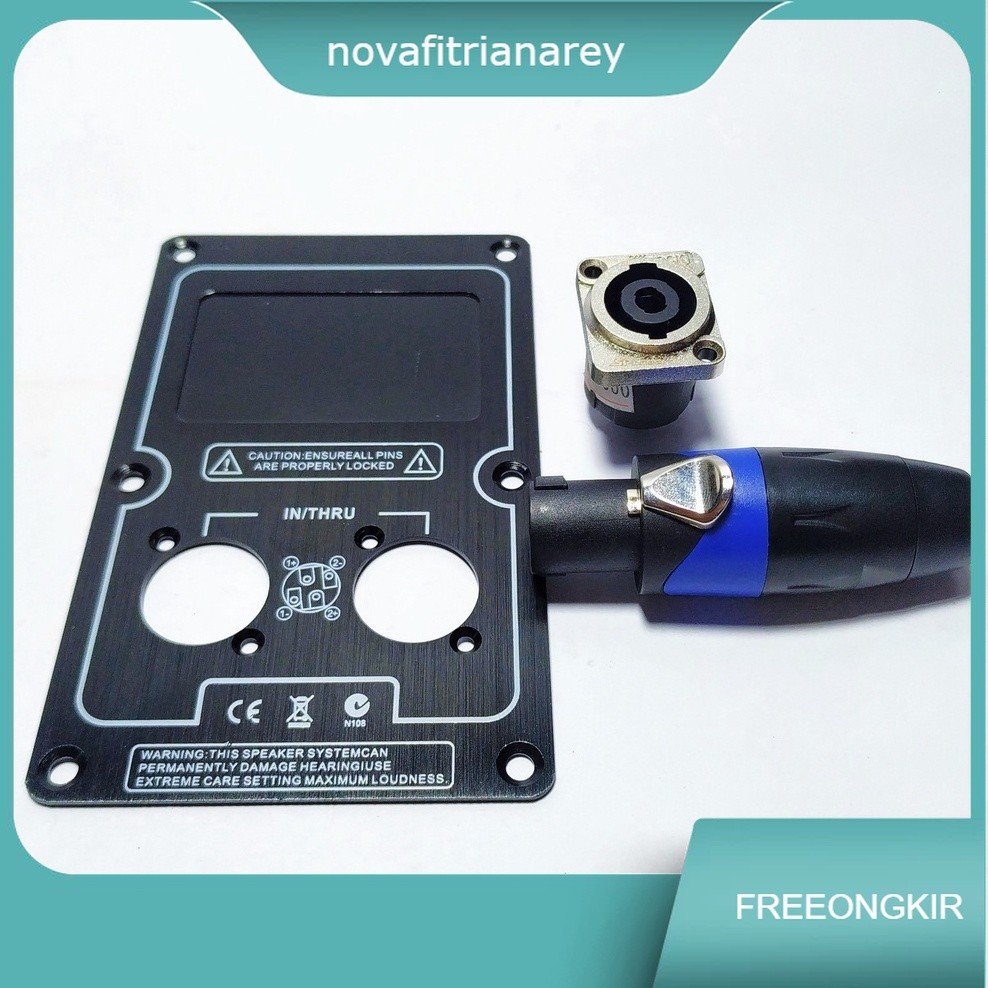 PAKET SPEAKON SPL PLAT BESI SOKET DAN SPIKON SPL