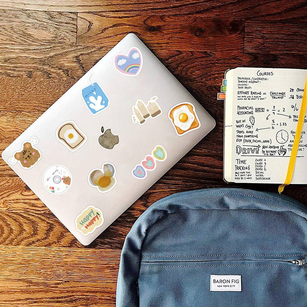 

Stiker Aesthetic Mentega Roti Seri Stiker Pack Vinyl Anti Air- Sticker Buku Gitar Journal Koper Casing HP Laptop Helm Botol