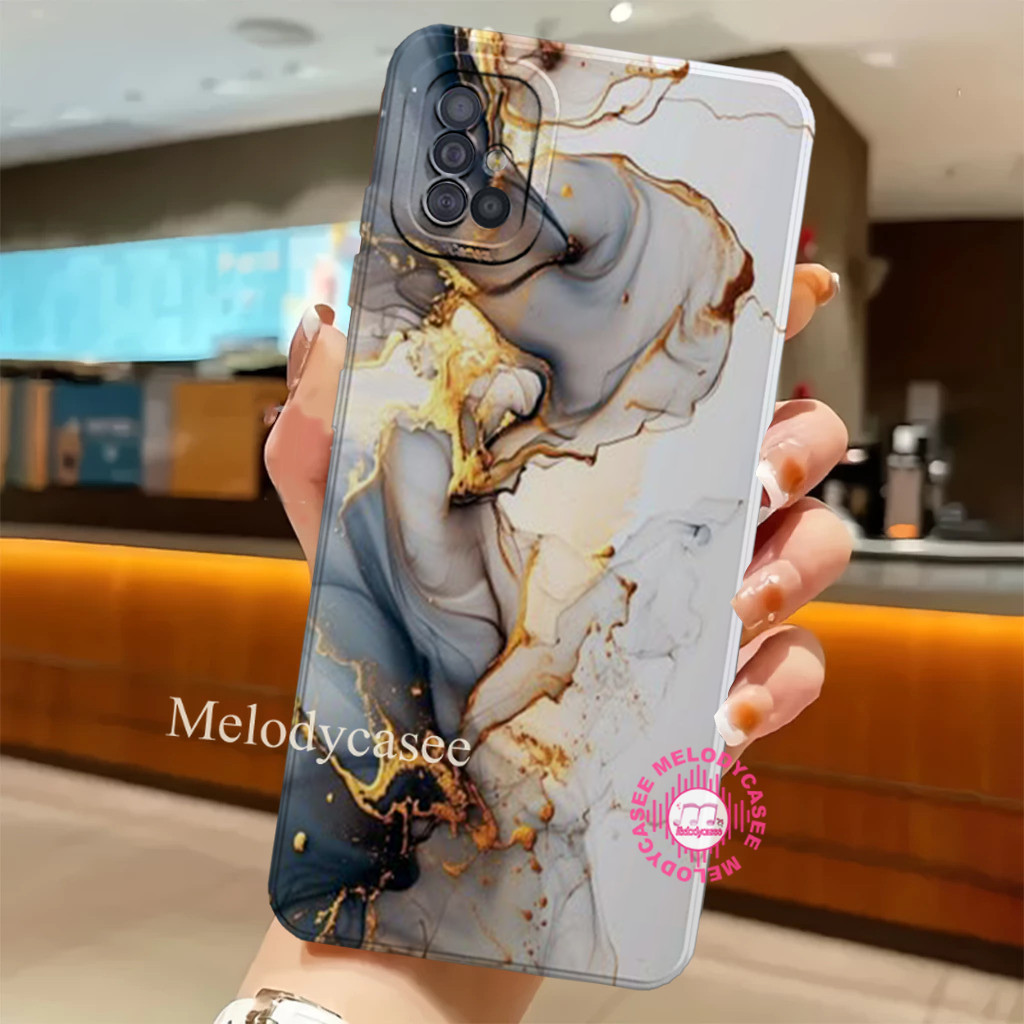 Case Samsung A31 A51 A71 Softcase Lentur Protect Camera Motif Marble