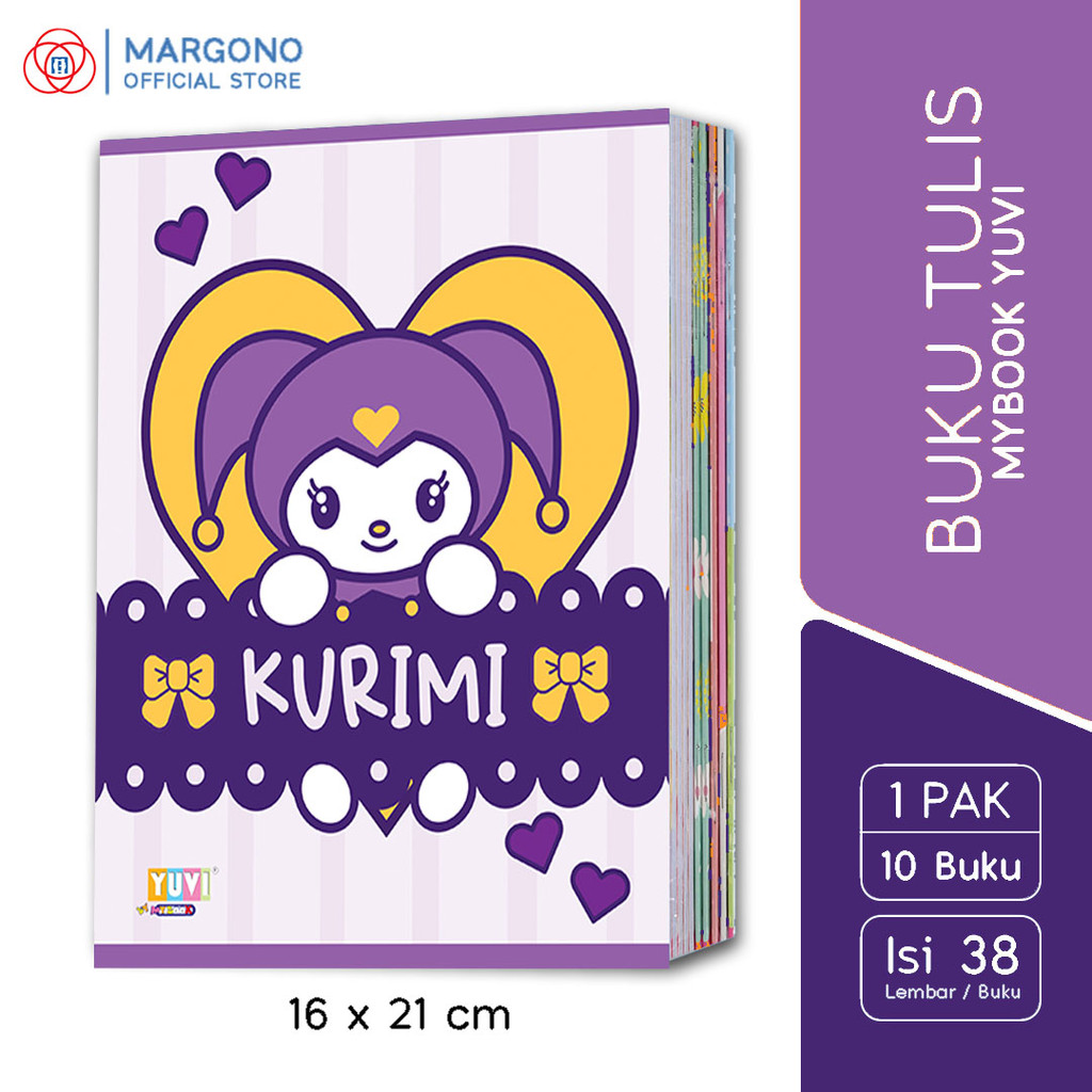 

My Book Yuvi Buku Tulis Kurimi 38 Lembar - 10 Buku Sekolah