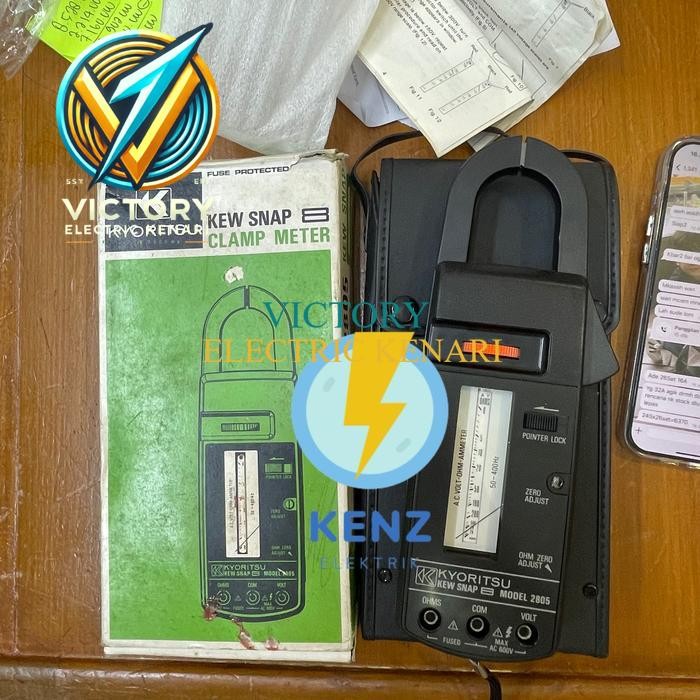 Kyoritsu 2805 analog clamp ampere meter 600A kew snap 2805 tang ampere