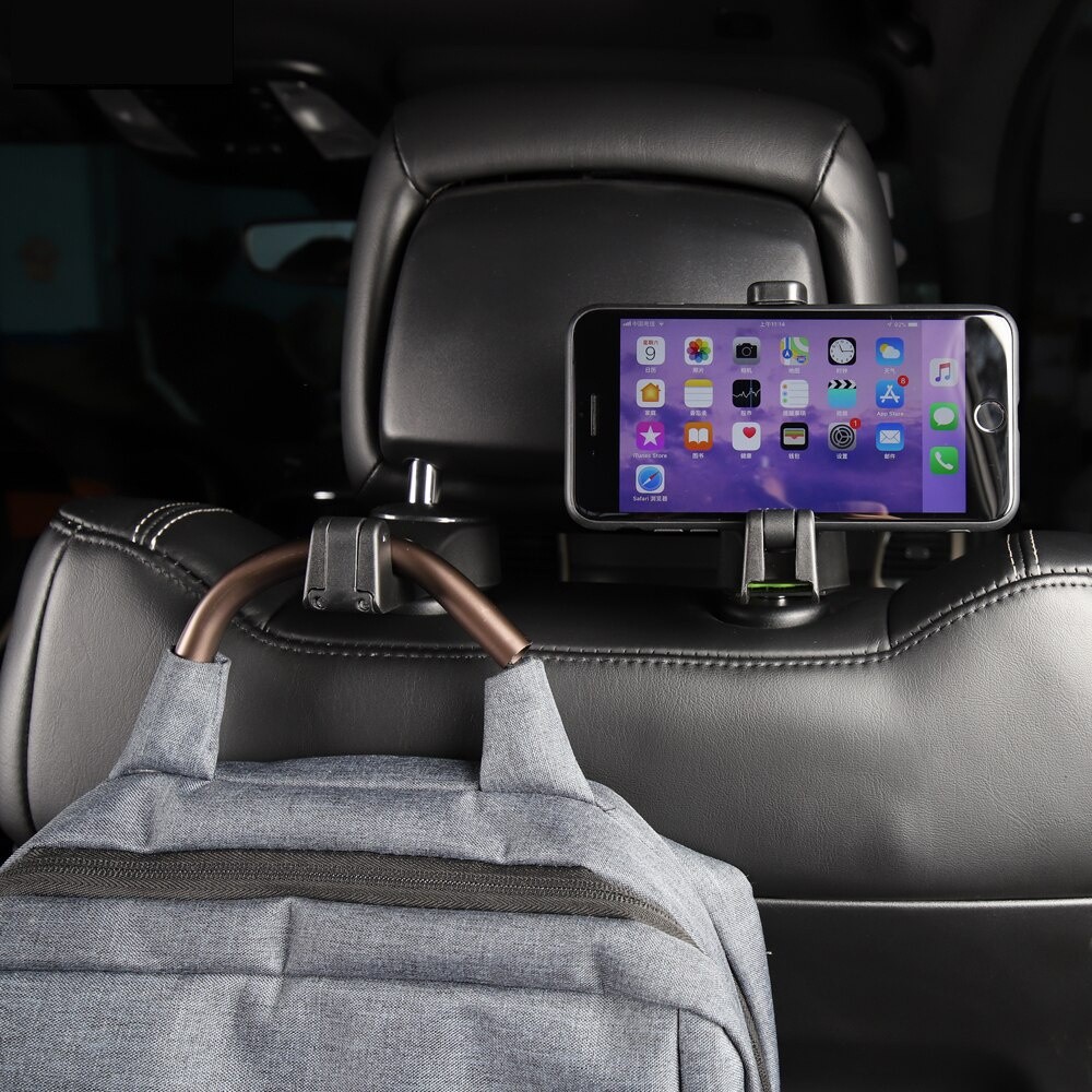 [LW] HOLDER HP JEPIT JOK MOBIL MULTIFUNGSI KAIT GANTUNGAN UNTUK BELAKANG JOK MOBIL