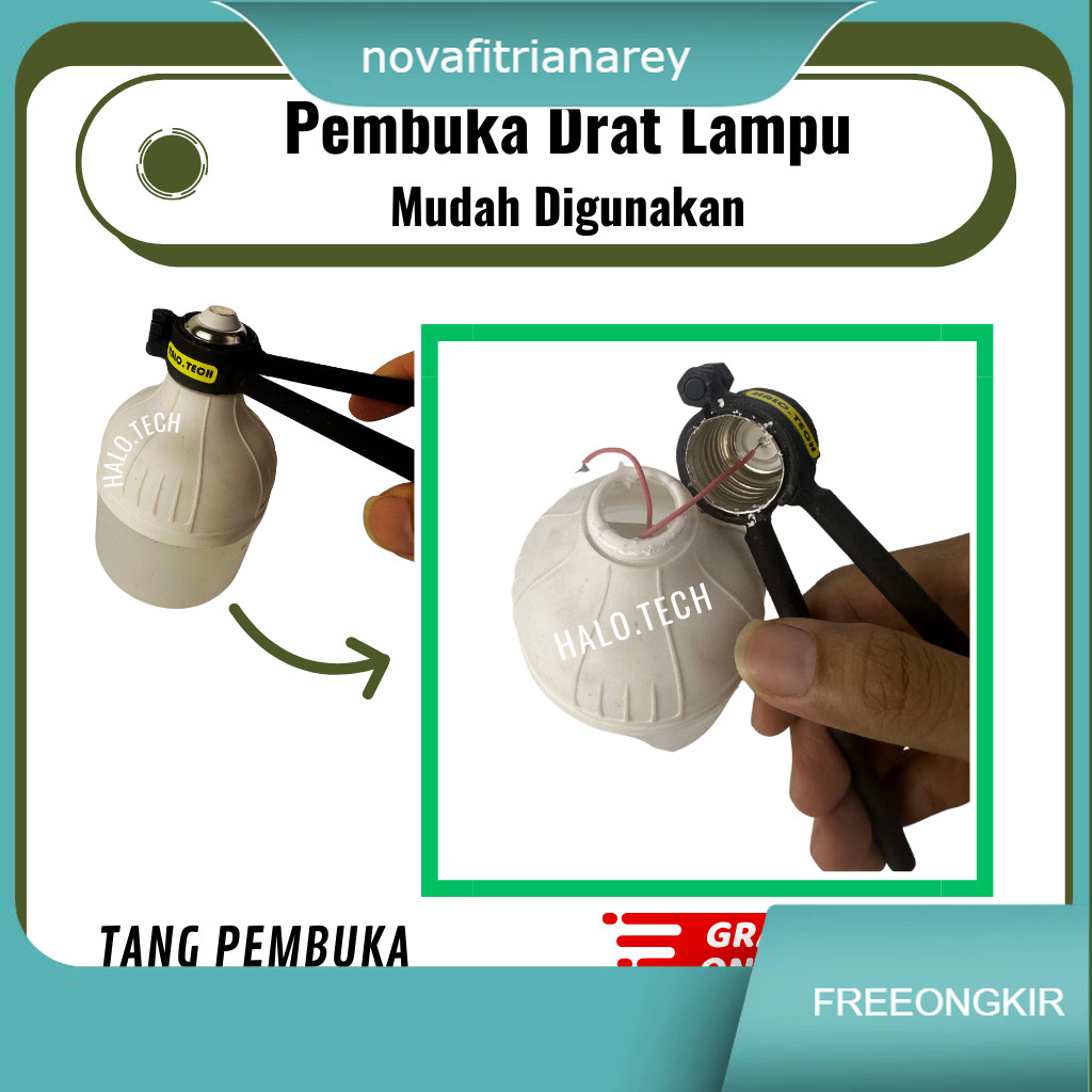 Pembuka Drat Lampu Tang Drat Lampu