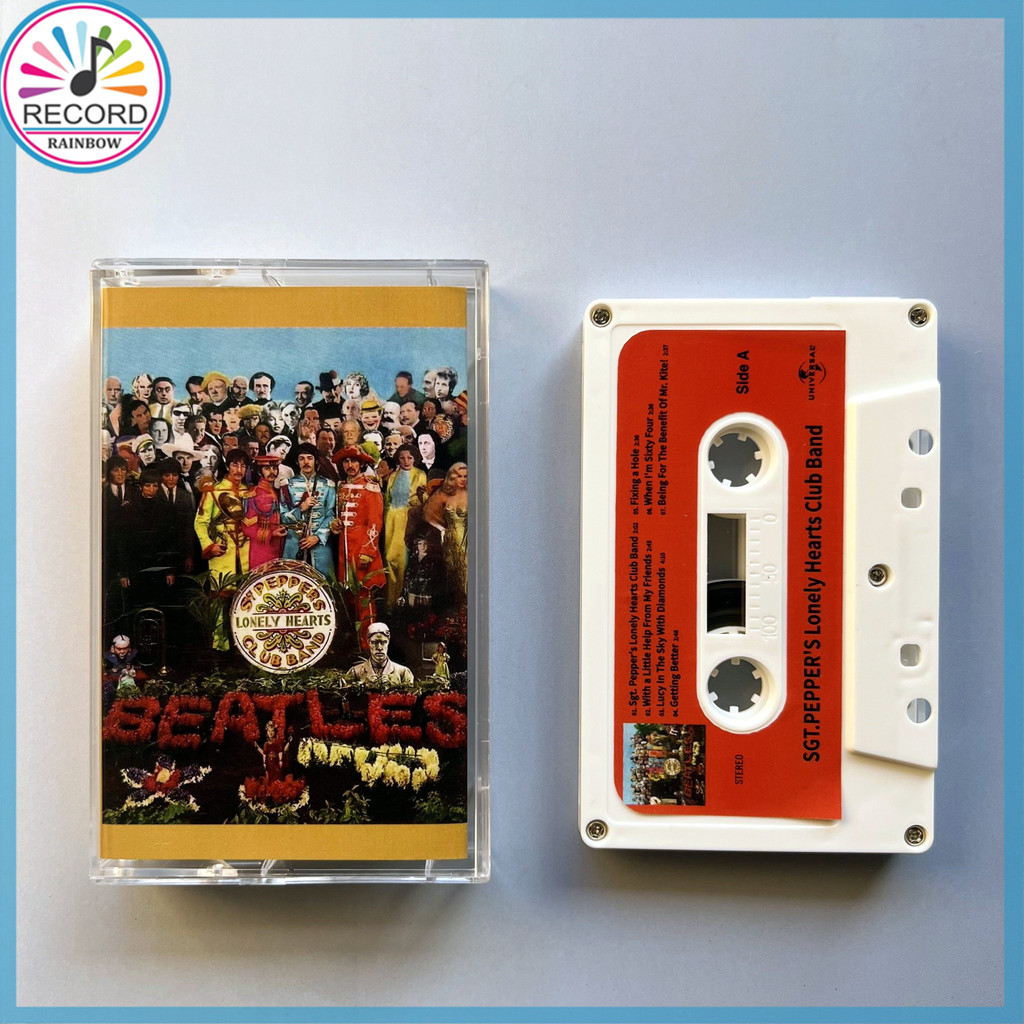 Kaset Pita The Beatles Sgt. Pepper's Lonely Hearts Club Band Cassette Tape [Tersegel] Terbaru