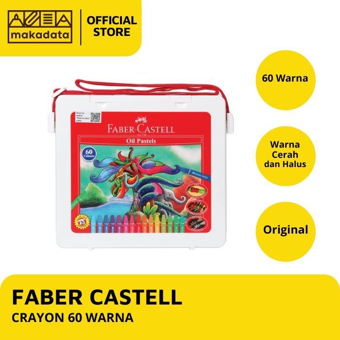 

CRAYON / OIL PASTEL FABER CASTELL ISI 60 WARNA MURAH