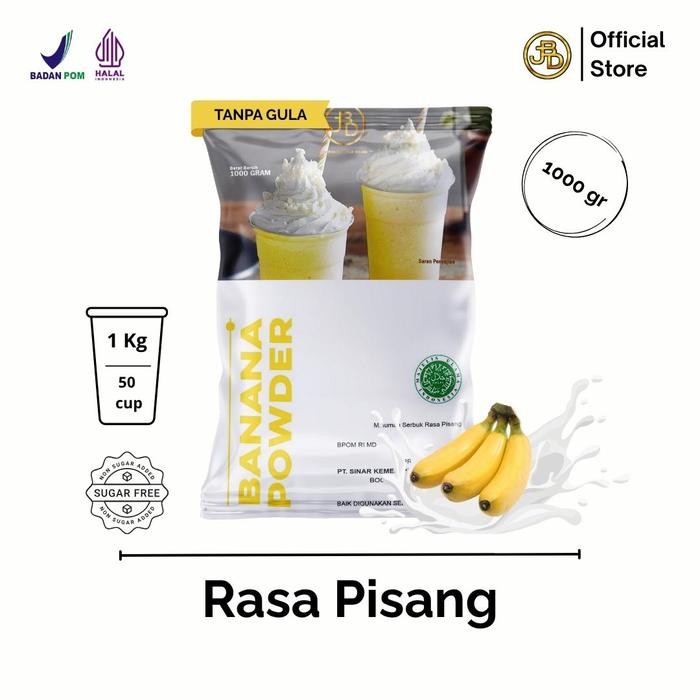 

[Promo] Bubuk minuman Premium Rasa Pisang Banana 1Kg || Jakarta Bubble Drink Powder || Pisang - Fruit