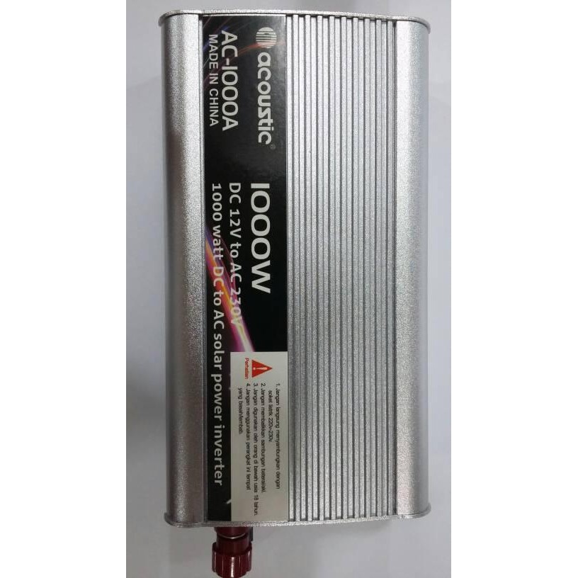Acoustic AC-1000A Power Inverter 1000W Pengubah Tegangan Listrik 12VDC