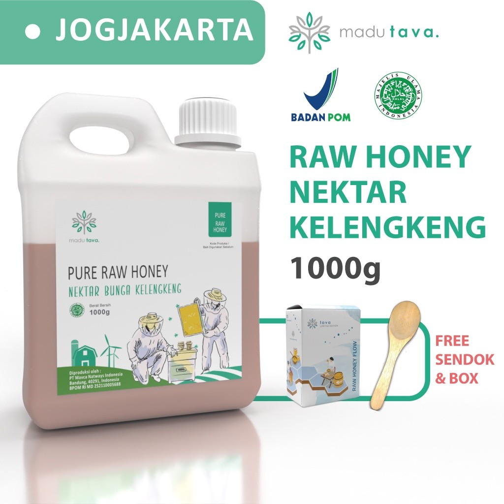 

Madu Murni Asli Tava Nektar Kelengkeng 1kg Grade A 100% Alami Pure Natural Raw Honey
