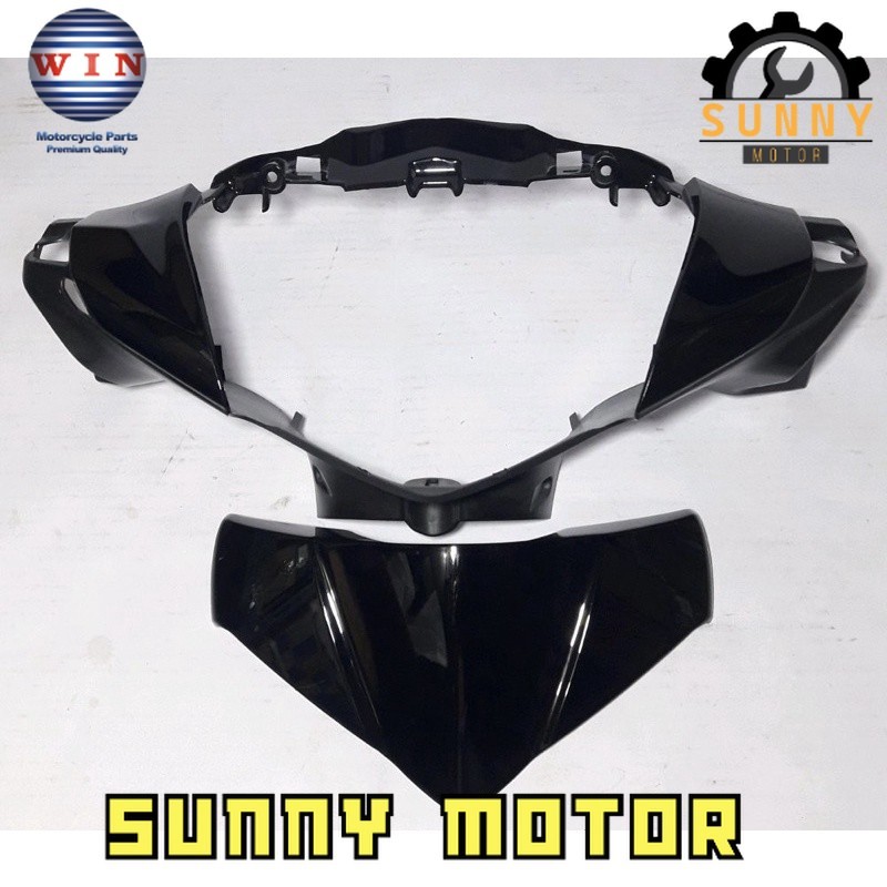 Batok Depan Supra X 125 Helm In 2011 2012 2013 Hitam | front handle cover WIN | kepala lampu motor h