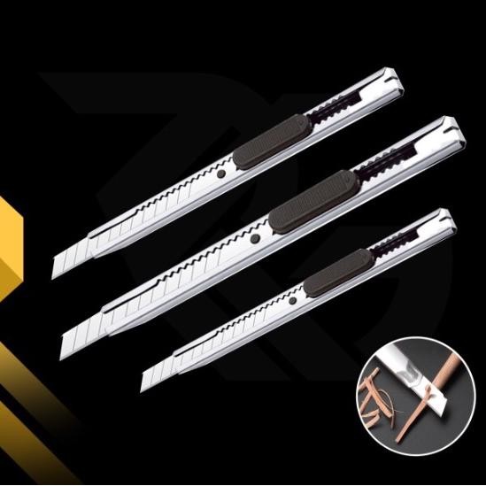 

Pisau Cutter Besi Alat Potong Cutting Knife Auto Lock