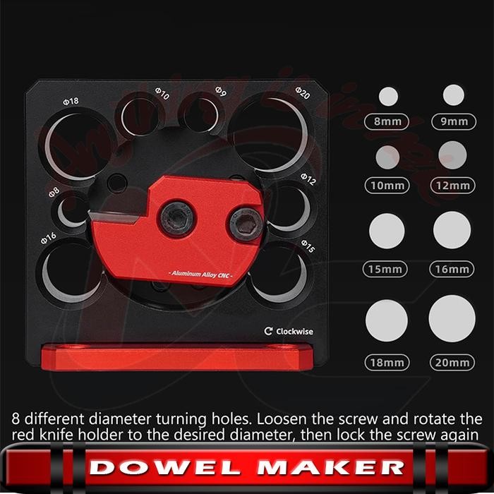 

Alat pembuat dowel / Aluminium dowel maker - Jig MAKERSale