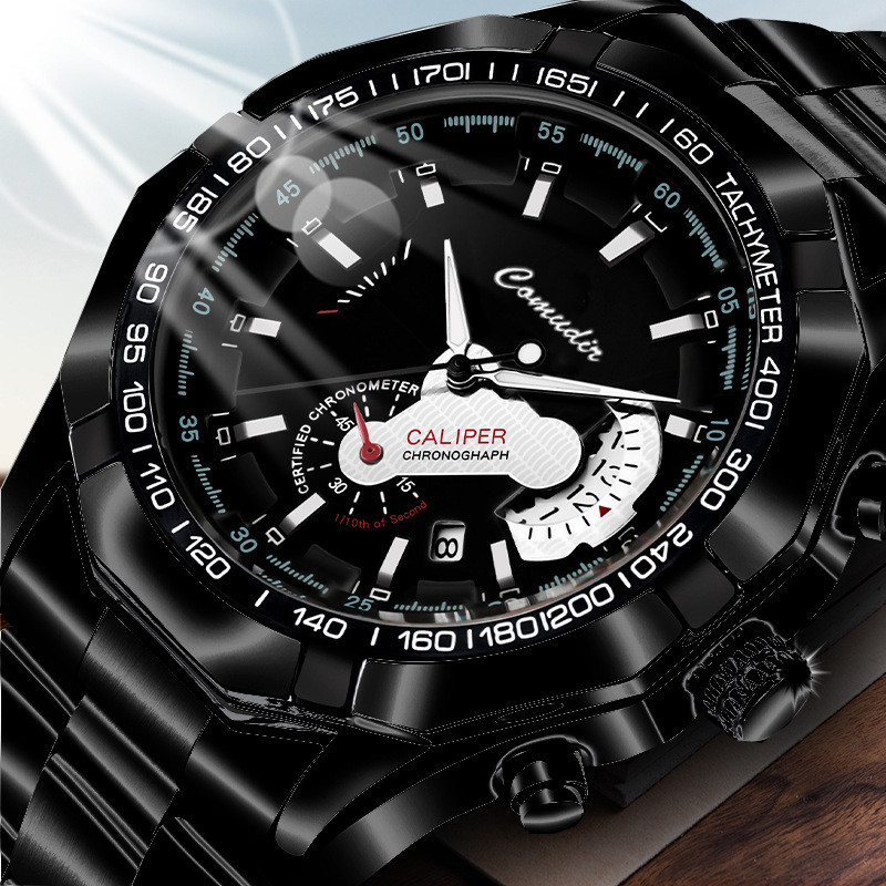 

Jam Tangan Pria Sepenuhnya Otomatis Jam Tangan Mekanik Imitasi Kalender Tahan Air Bercahaya Multifungsi Jam Tangan Quartz