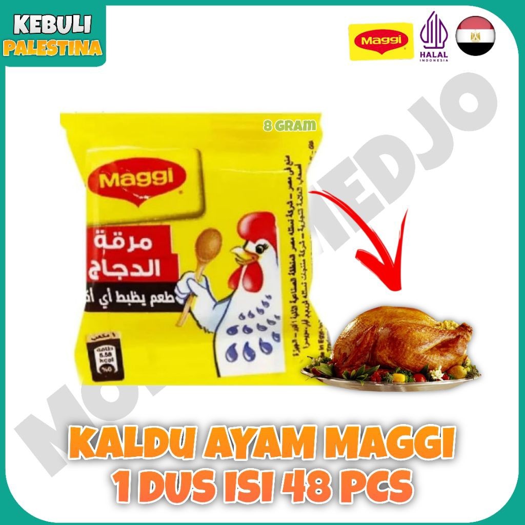 

MAGGI AYAM 1 DUS ISI 48 PCS 384 GRAM ASLI DARI MESIR