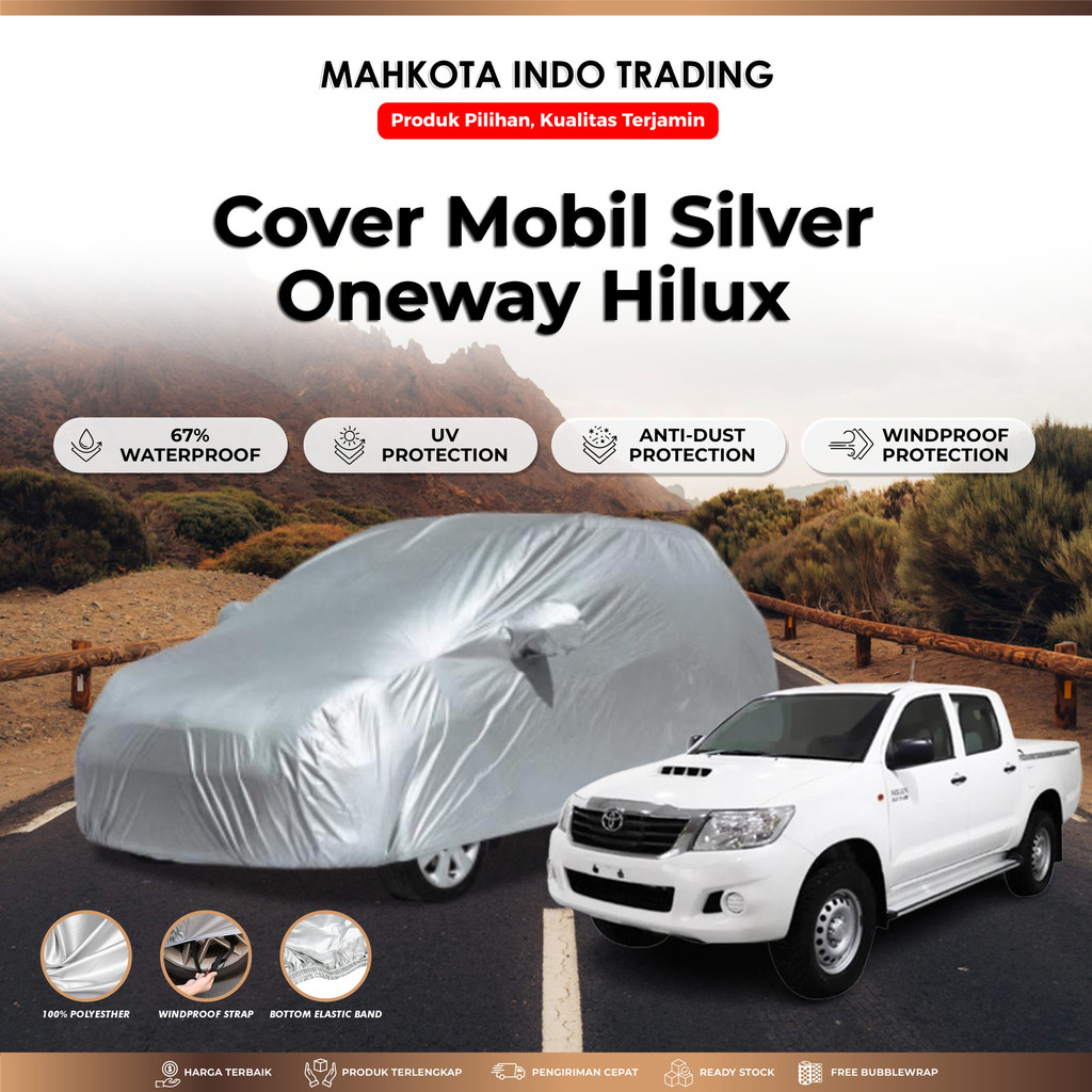 Custom Body Cover Mobil Hilux DC  / Sarung Mobil Hilux DC POLYESTHER