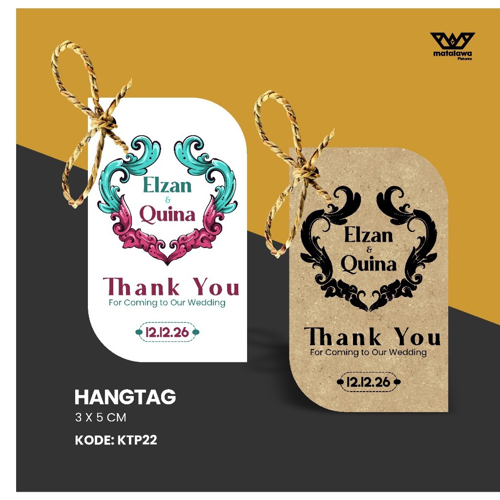

Hang / souvenir tag custom edisi vintage ( murah / samson / craft / kraft / wedding / label / pernikahan / plant / tanaman / buket / florist / sovenir / ucapan terimakasih ) CODE 22
