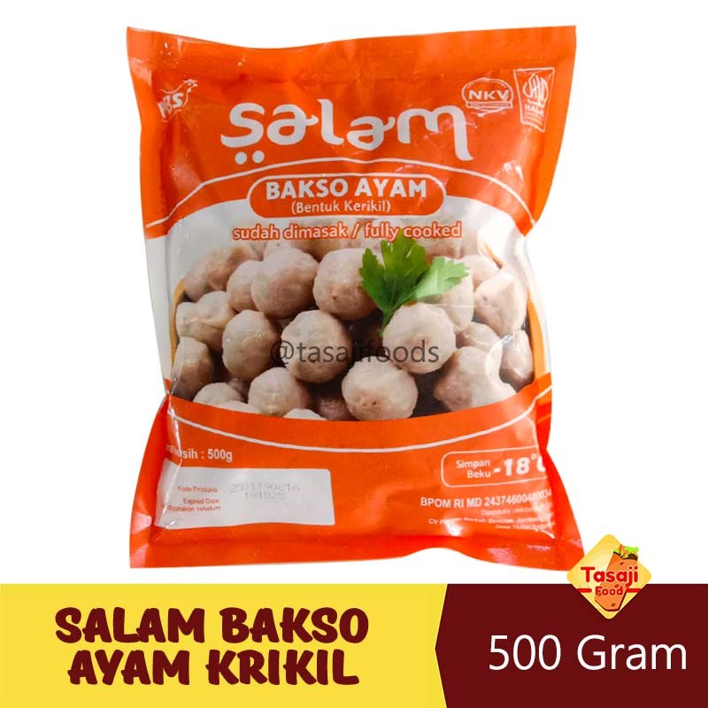 

Salam Bakso Ayam Bentuk Krikil 500 Gram Grosir