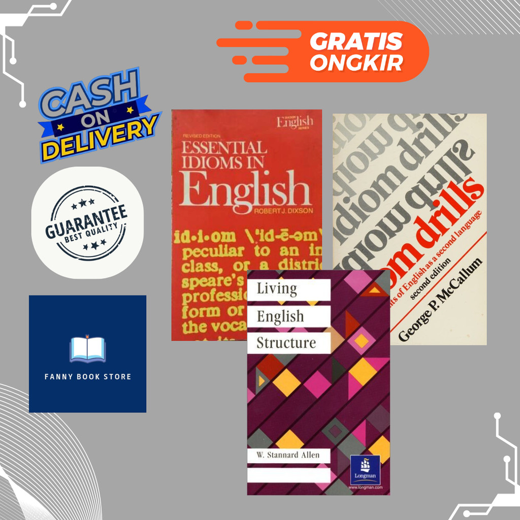 Buku Vocabulary English - english idiom drills, essential idiom english, living english structure