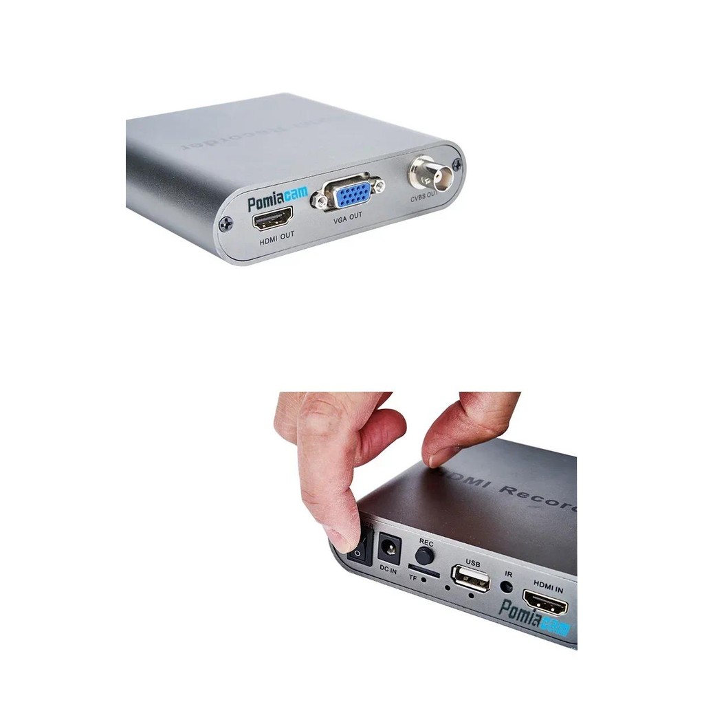 HDMI Recorder -HDMI/VGA/CVBS HDMI Video Live-streaming Compatible Device Capture Game Video Recorder