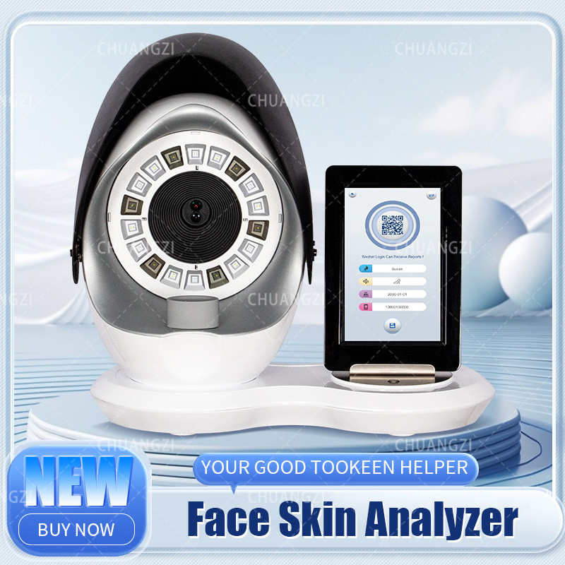 Skin Analyzer AI 3D Face Beauty Analysis UV Pigmentation Detection Skin Scan Machine Face Camera Mag