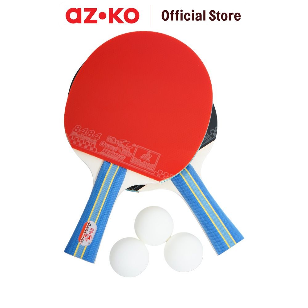 AZKO Double Fish Set Raket Tenis Meja 236a Bet Tennis Racket Aksesori Olahraga Sport Tools